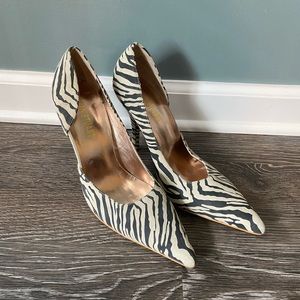 Never worn Colin Stuart Zebra Heels Size 10